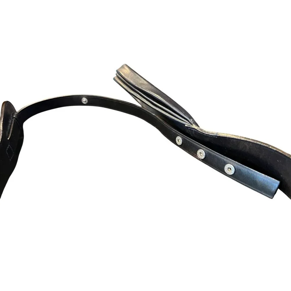 Jil Sander Black Leather Wrap Belt